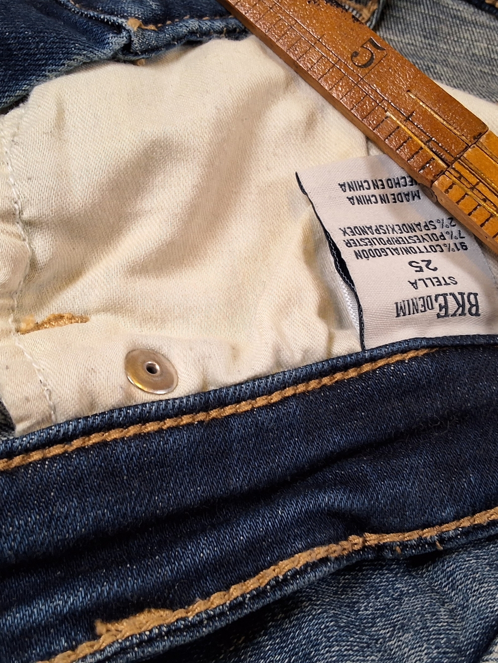 BKE Women's Dark Blue Jean Shorts